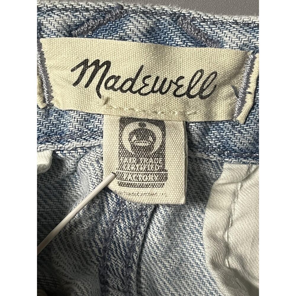 Madewell Jeans Womens 29 Light‎ Wash Blue Low-Slung Cargo Denim Tapered Leg - Picture 5 of 14